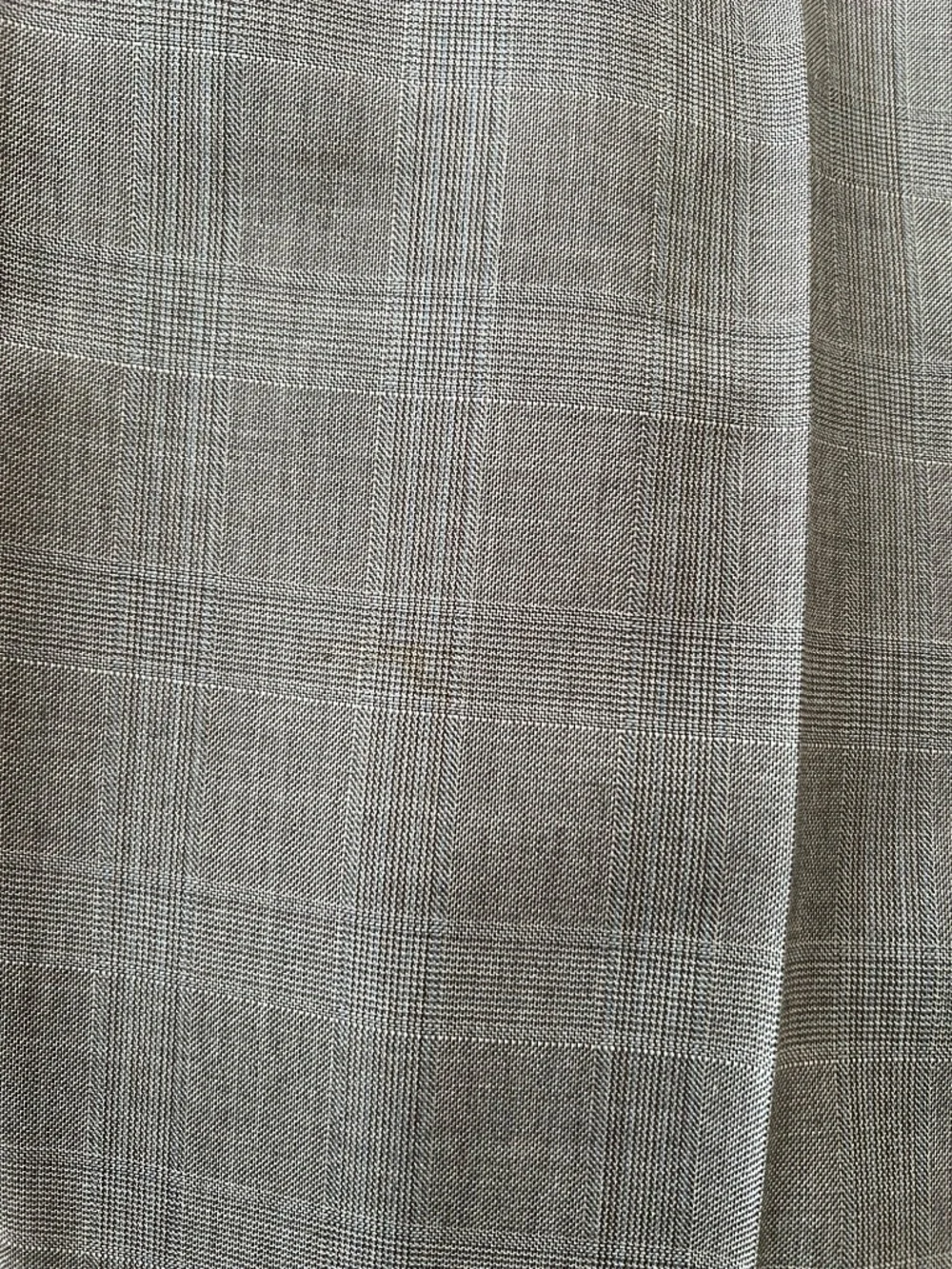 Canali 1934 Men's Wool Gray Glen Check 2-Piece Suit Made In Italy , Size 42R